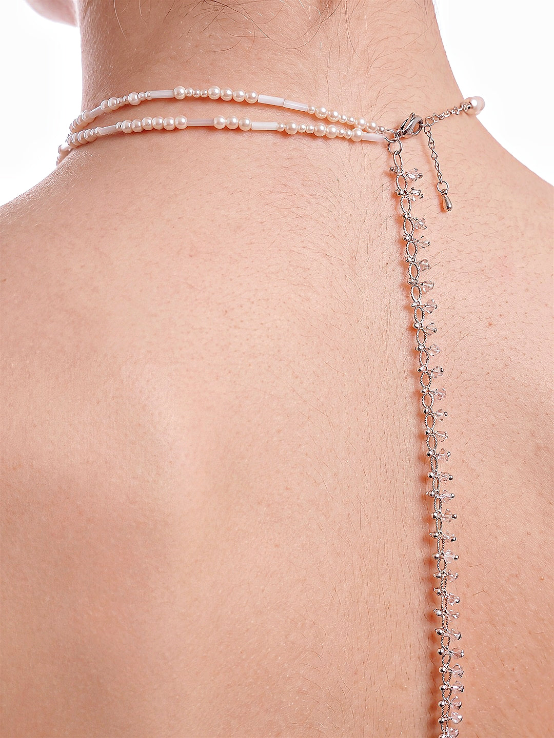 The Margot lace slip, close